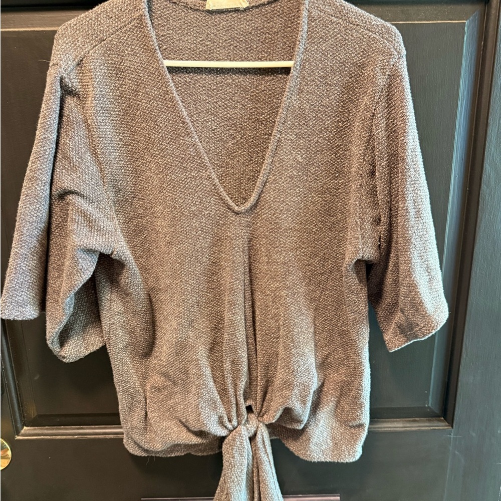 Eesome Dark Gray Knit Sweater